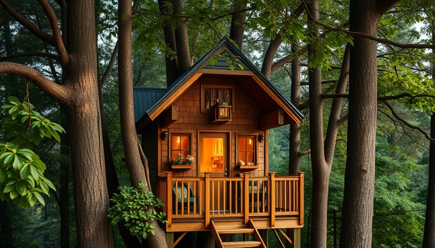 Treehouse Hotels Herefordshire nestled in lush green forest.