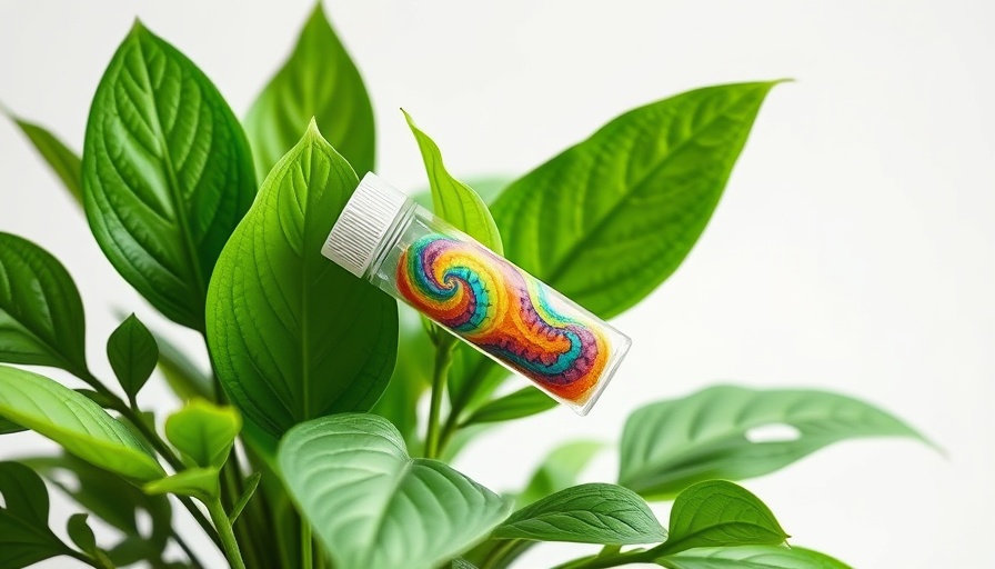Keiki paste for plants displayed by a leafy green plant indoors