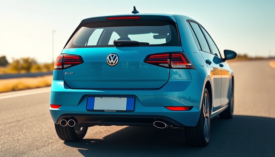 Volkswagen e-Golf with obscured license plate showcasing personalized license plates rules.