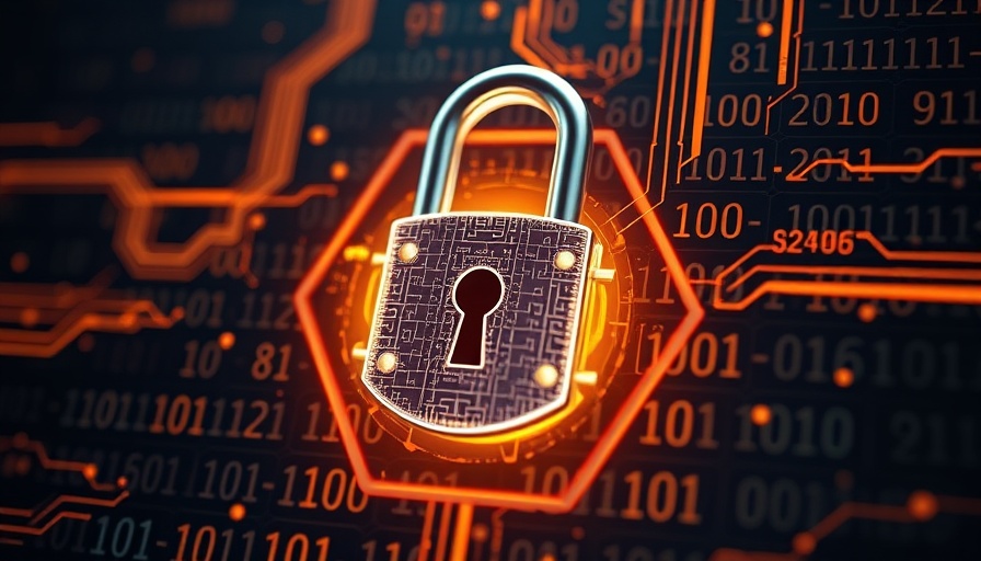 ZoraSafe app for seniors cybersecurity with digital padlock and binary code.