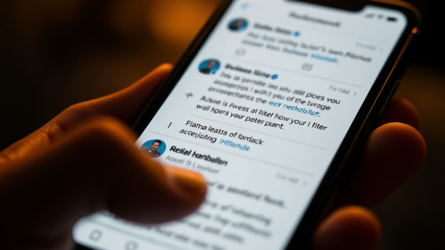 Mobile screen showing social media post about X's advertising leadership changes.