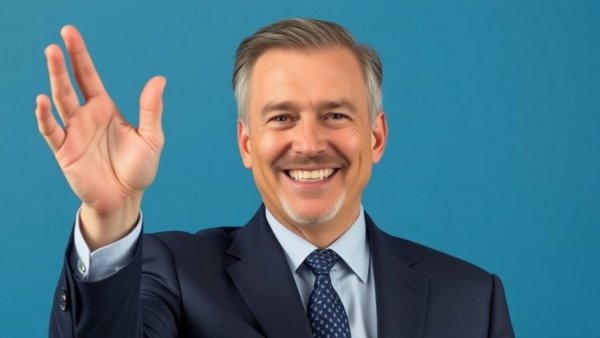 Smiling businessman during SoftBank Nvidia sale announcement.