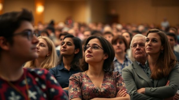 Audience at AIAI London conference, attentively listening.