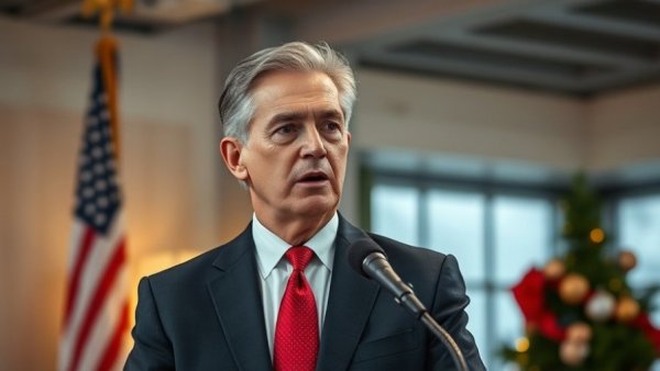 Donald Trump speaks about the Media Fusion Energy Merger in a formal setting.