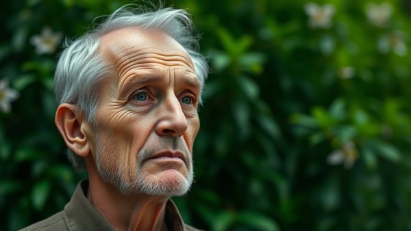 Thoughtful older man contemplating Salesforce AI Strategy.