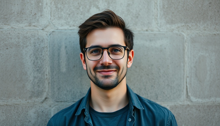 Casual portrait of man related to AI model for protein design.