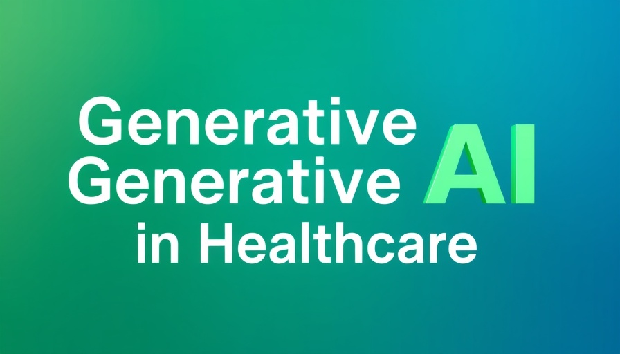 Generative AI in Healthcare typographic display on ebook cover.