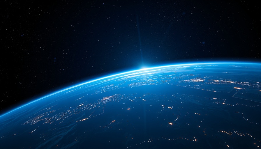 Luminous Earth view from space highlighting city lights, Bill Gates fellowship program.