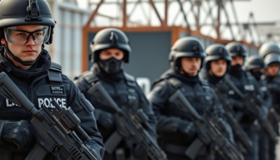 ICE technology personnel in tactical gear during a field operation.