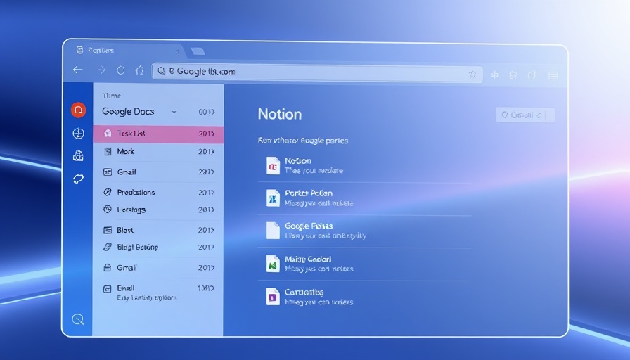 AI Browser Features showing apps and tasks in a modern interface.