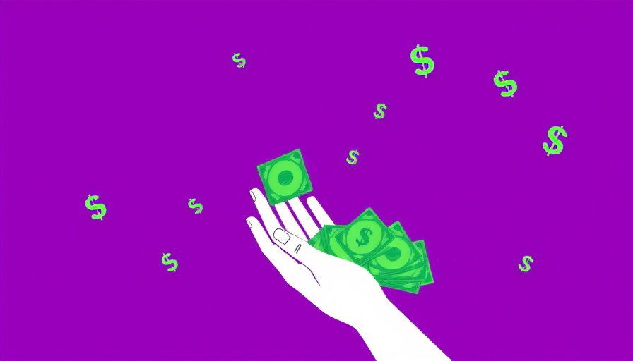 Hand reaching for money illustration symbolizing YouTubers diversifying income.