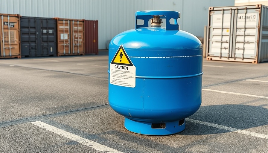Propane tank on asphalt, Things You Should Never Store in the Garage During Winter.