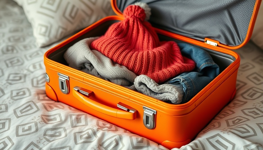 Overfilled orange suitcase with clothes on bed illustrating cleaning frequency.