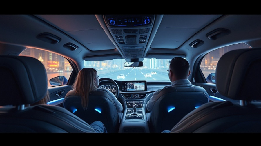 Advanced in-car entertainment trends in a futuristic vehicle interior.