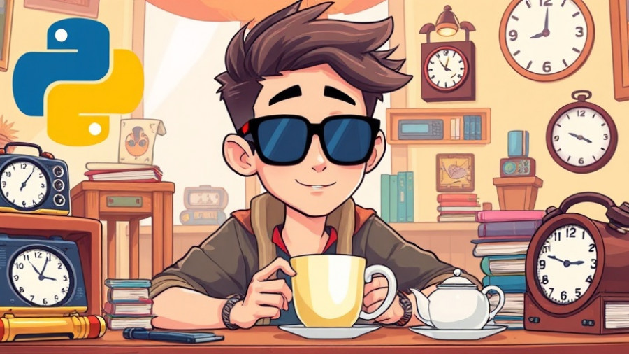 Creative cartoon of person with tech items, related to pohzoxpu 4.5.3.9z meaning