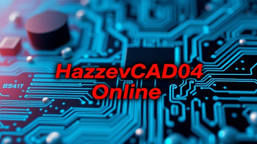 Cloud-Based CAD Design Software version announcement with digital circuit background.