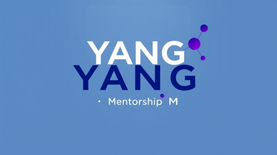 YANG Mentorship Program digital poster with geometric design.