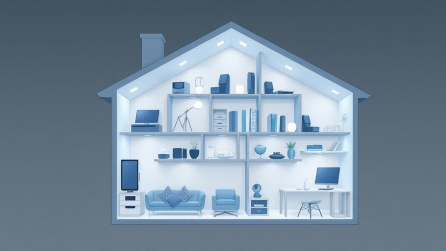 Samsung Smart Home Hub 2 integration in modern house illustration.