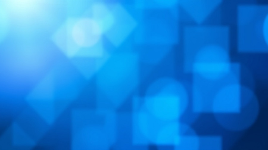 Abstract blue geometric pattern with light flares, modern minimalist design.