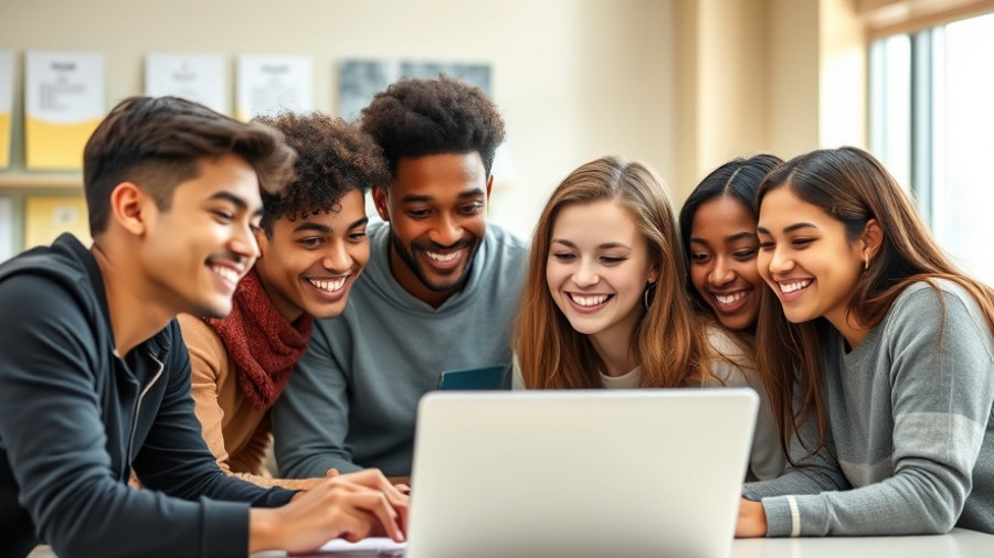 Young people collaborating on a laptop, showcasing community involvement benefits.