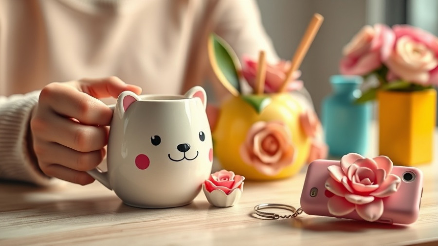 Whimsical unique gifts for hard to shop for people in colorful setting.