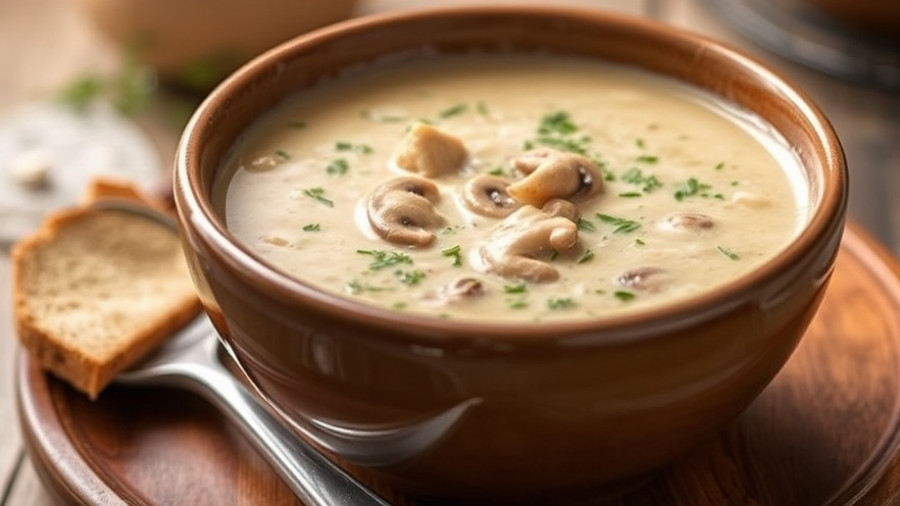 Homemade Cream of Mushroom Soup