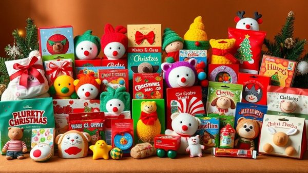 Unique stocking stuffer ideas displayed in a colorful festive layout.