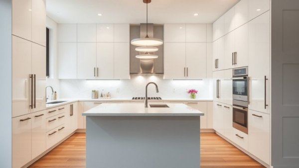 Modern kitchen design with popular cabinet finishes, Phoenix.