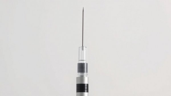 Close-up of medical injector pen; Zepbound Price Drop.