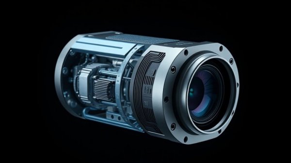 Exploded view of advanced terahertz sensor for automotive safety.