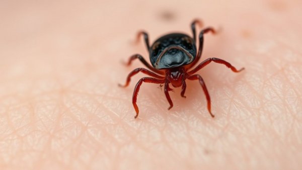 Macro tick image highlighting its role in alpha-gal syndrome.