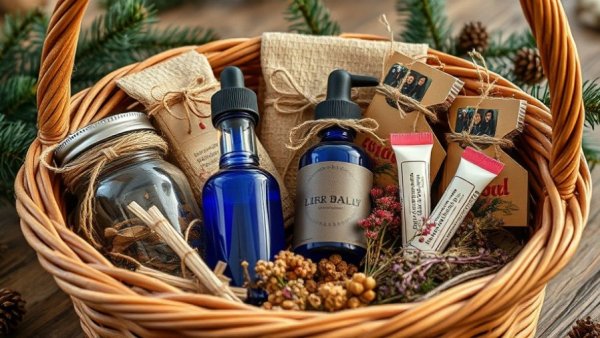 DIY Gift Ideas for Thoughtful Holiday Giving: Natural homemade items in a basket.