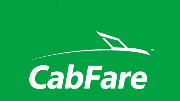 CabFare logo on green background, clean and minimalistic.