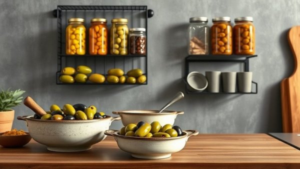 Affordable home upgrades under $35: ceramic colanders and storage racks.