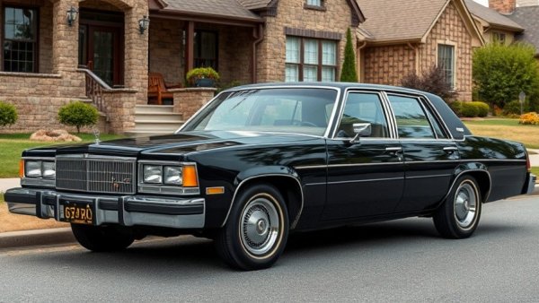 Classic black car parked in a suburban neighborhood, how long to keep a car