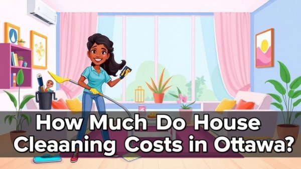 Diverse couple cleaning living room; guide to house cleaning costs in Ottawa.