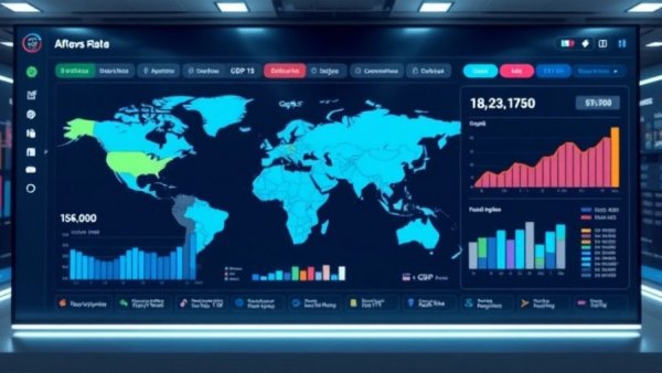 TrendLens Data Platform interactive dashboard displaying global GDP.