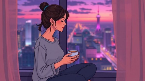 Mindful relaxation at night enhances sleep quality.