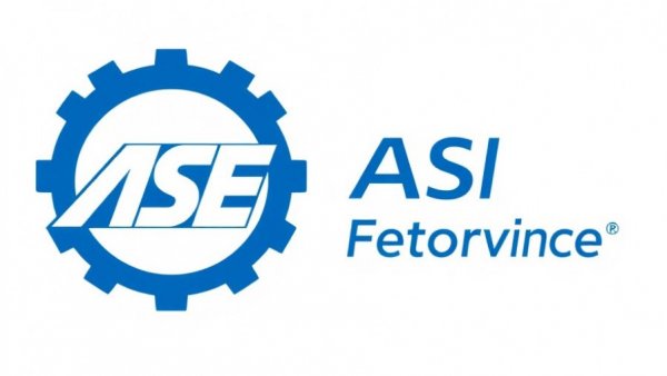 ASE logo for automotive service excellence certification.