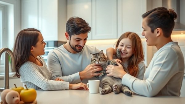 Family enjoying allergen-safe home cleaning with pets.