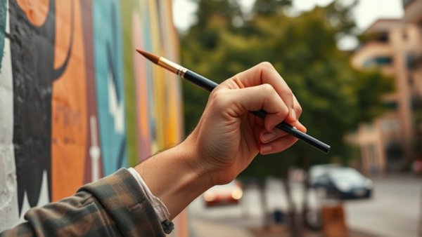 Artist painting a mural outdoors, expressing creativity, how to manifest your deepest desires.