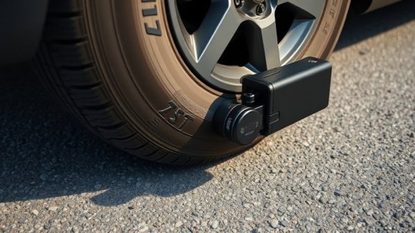 Innovative vacuum technology measuring tire wear on asphalt.