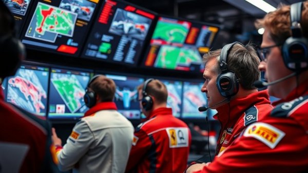 Formula 1 pit crew monitoring race; Will Courtenay McLaren switch?