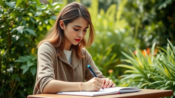 Promotional poster highlighting the healing power of writing.