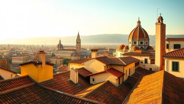 Charming rooftop view of Florence for girl's trip guide.