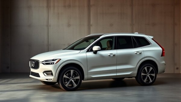 2027 Volvo EX60 SUV in a sleek studio setting.