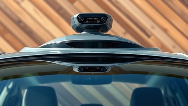 Waymo self-driving car sensor highlighting tech sophistication.