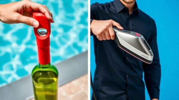 Affordable bougie things on Amazon under $25: Red bottle opener and garment steamer.