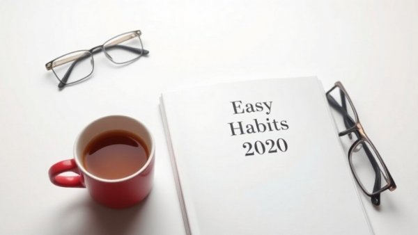 E-book cover depicting coffee and glasses promoting healthy habits.