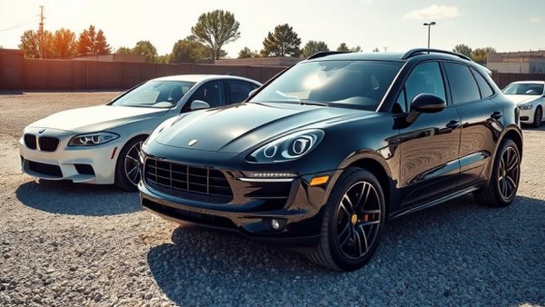 Luxury Porsche and BMW cars related to Air Force Sergeant fraud scheme.